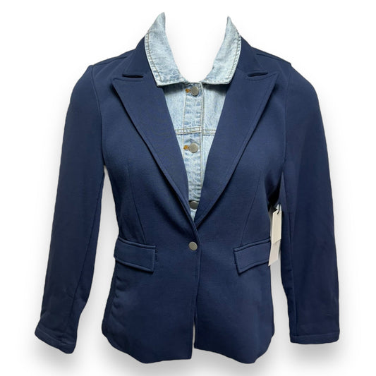 Helen Single Breasted Blazer By BLUE REVIVAL In Blue, Size: S