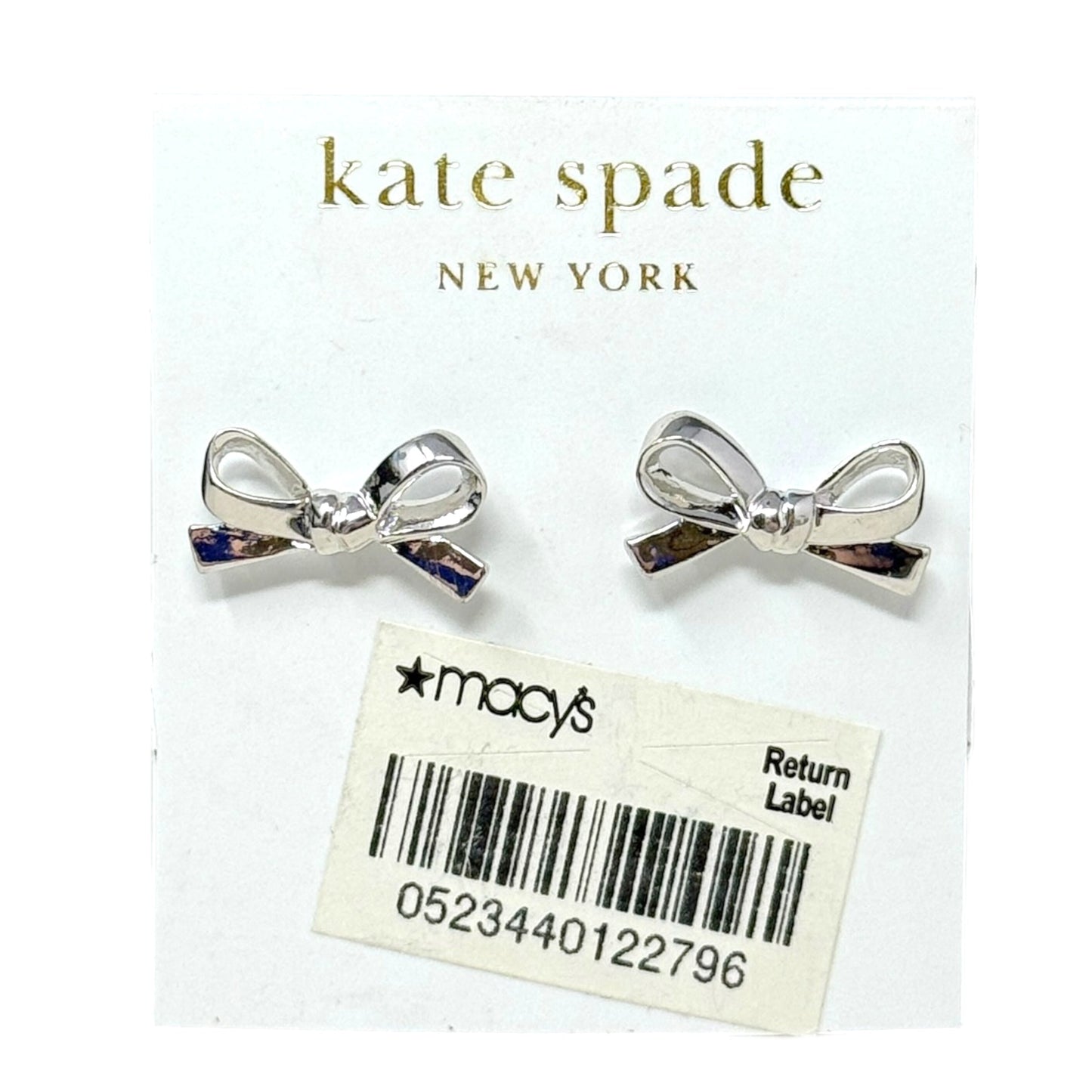 14K Gold Filled Skinny Mini Bow Stud Earrings Designer By Kate Spade