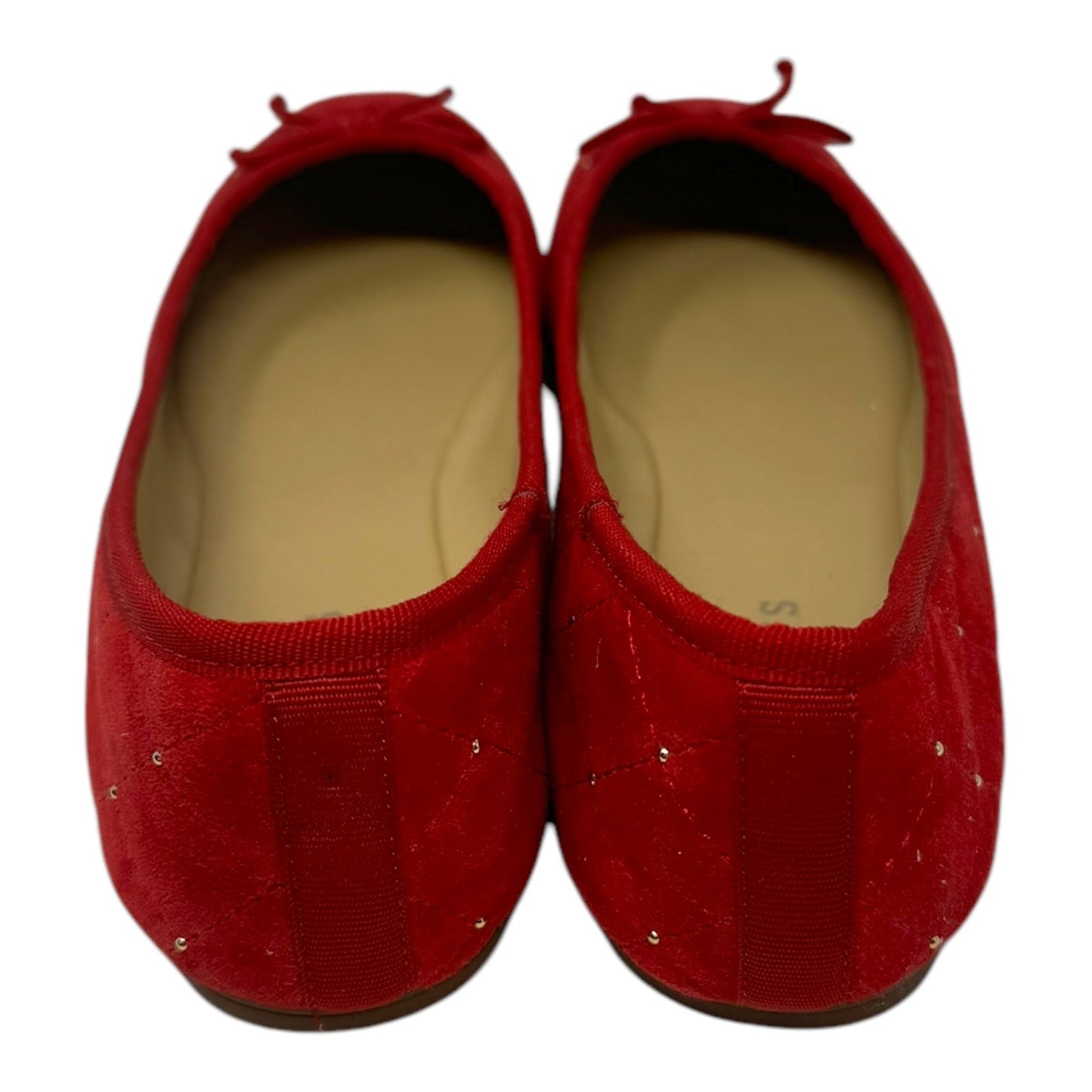 Quilted Shoes Flats By Talbots In Red, Size: 7