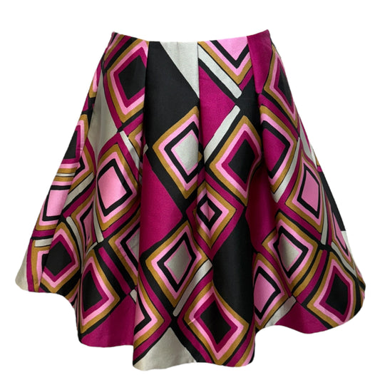 Geometric Print Full Skirt Midi By Lane Bryant In Purple, Size: 14