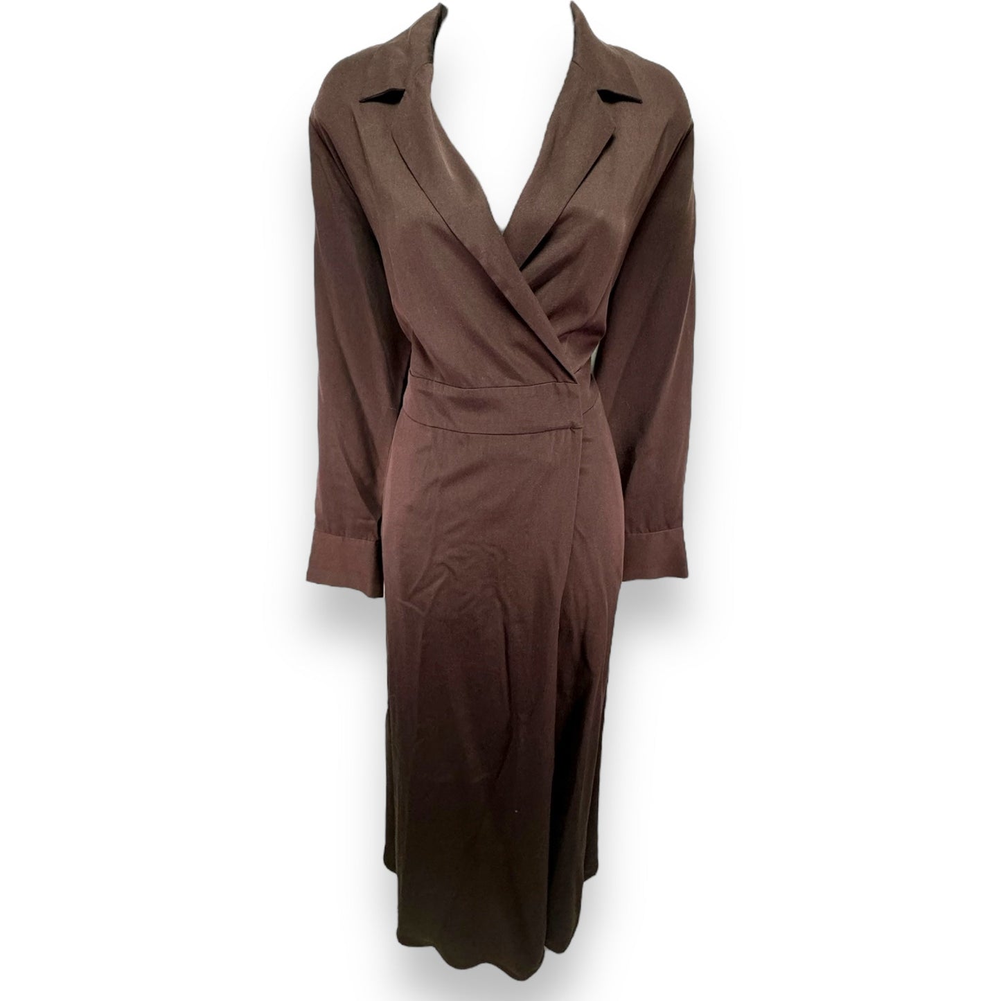 Quintessa Maxi Wrap Dress By Soft Surroundings In Brown, Size: M