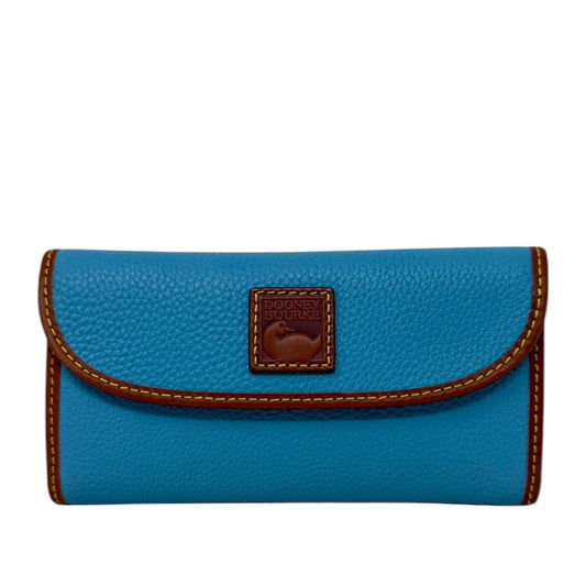 Pebble Grain Continental Clutch Designer By Dooney And Bourke In Azure, Size: Medium