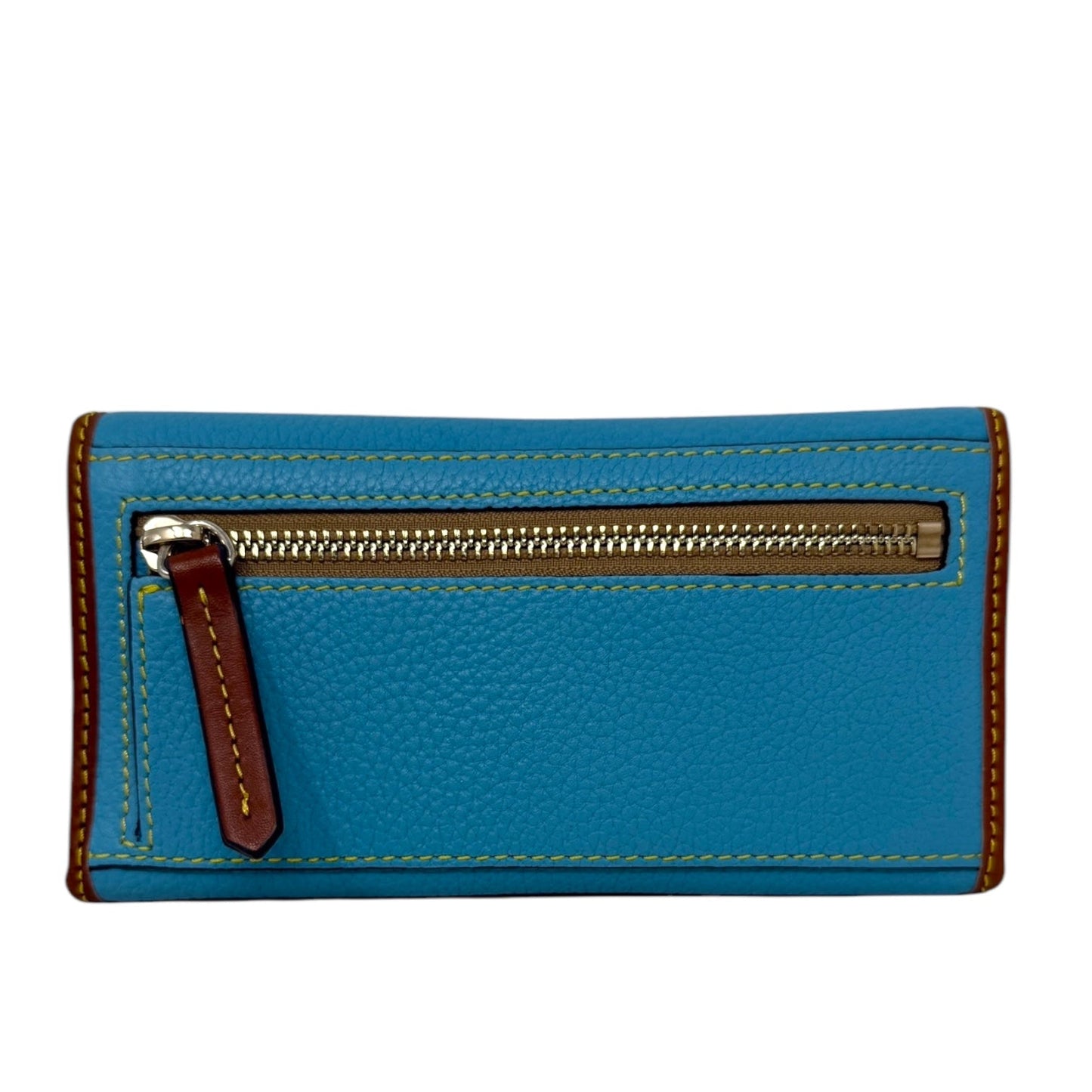 Pebble Grain Continental Clutch Designer By Dooney And Bourke In Azure, Size: Medium