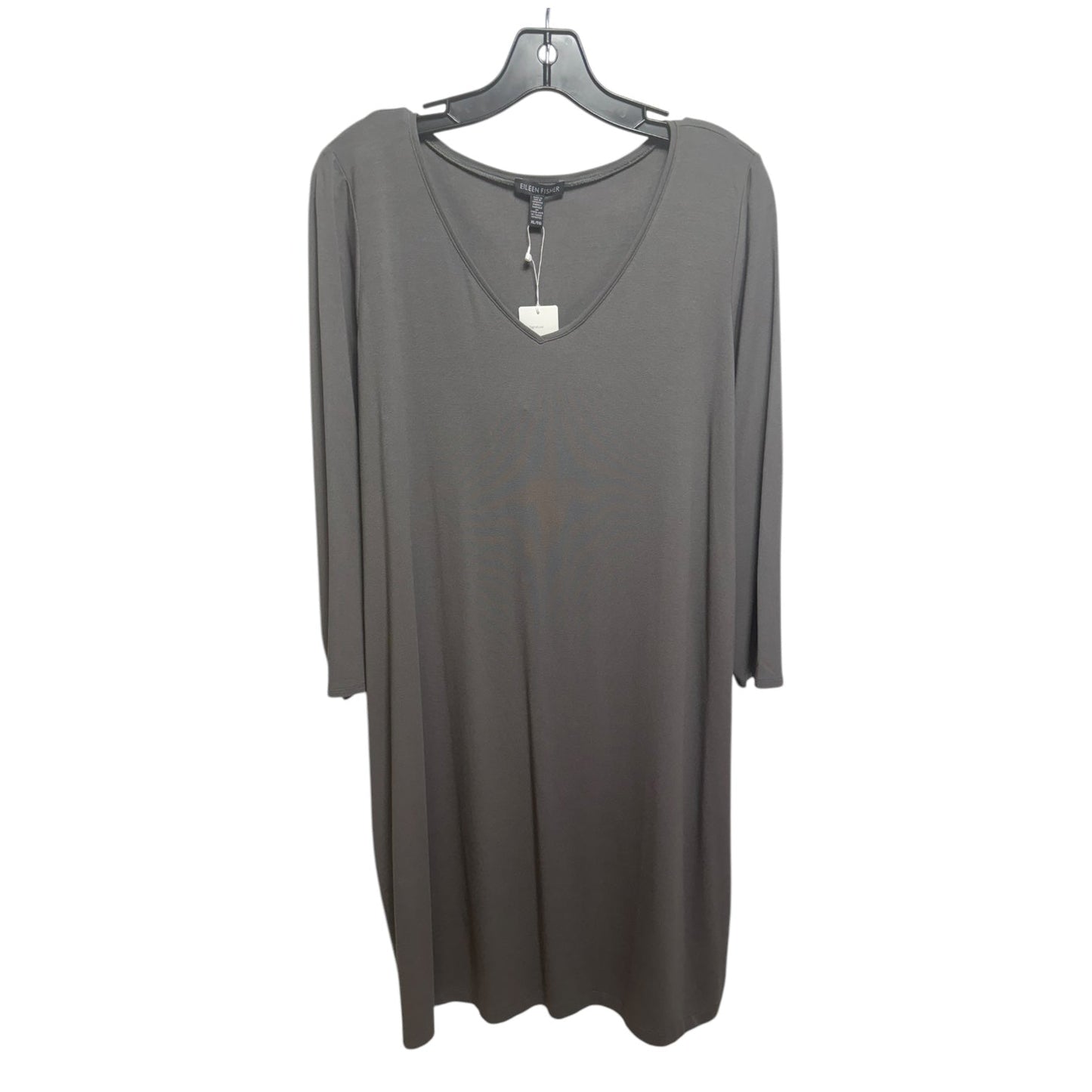 Dress Casual Maxi By Eileen Fisher In Grey, Size: Xl