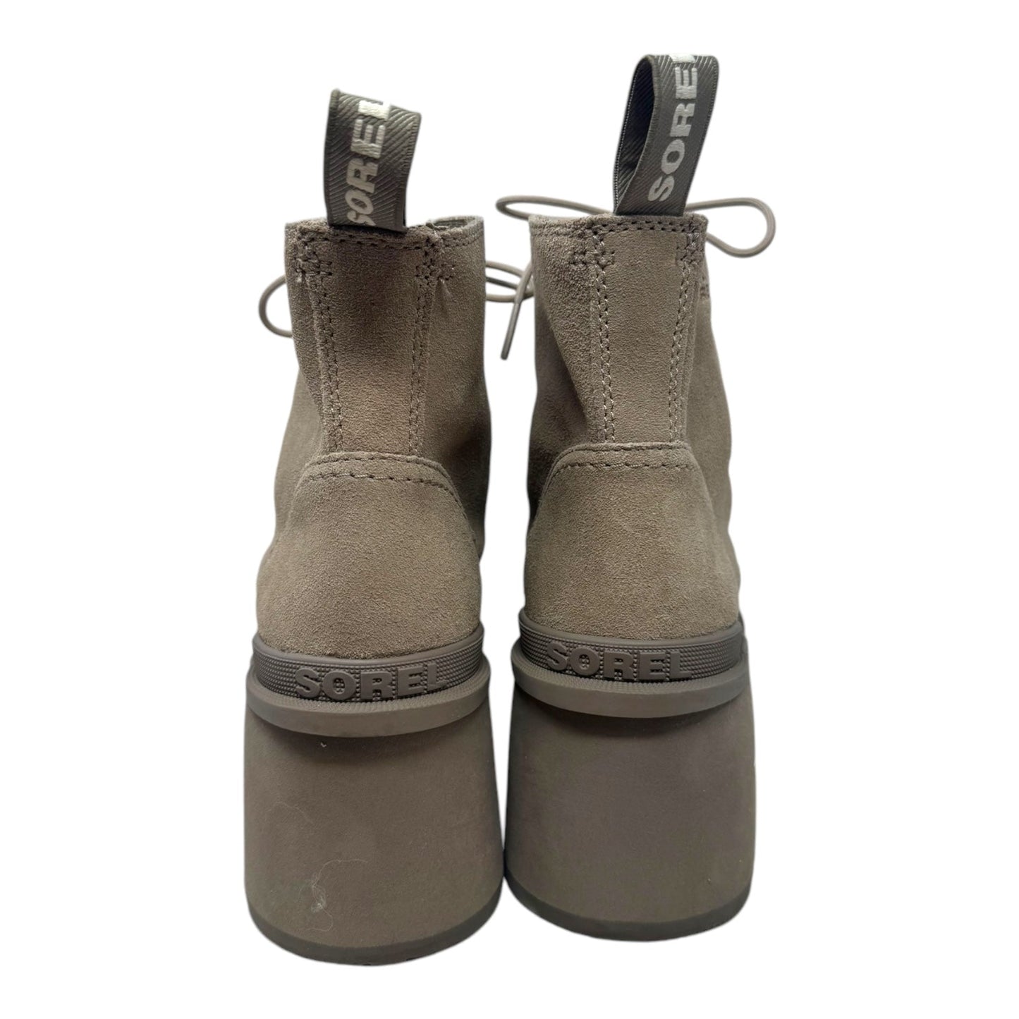 Hi-Line Boots Ankle Heels By Sorel In Taupe, Size: 9.5