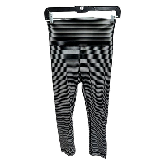 Athletic Capris By Lululemon In Striped Pattern, Size: S