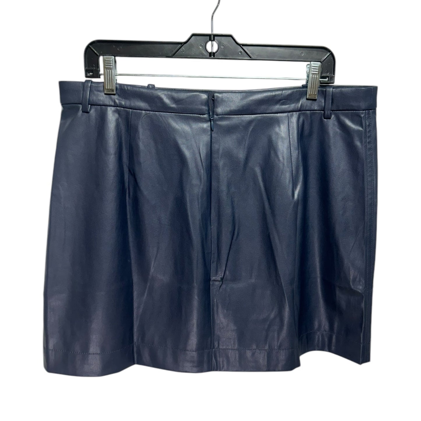 Faux Leather Skirt Mini By J. Crew In Navy, Size: 14