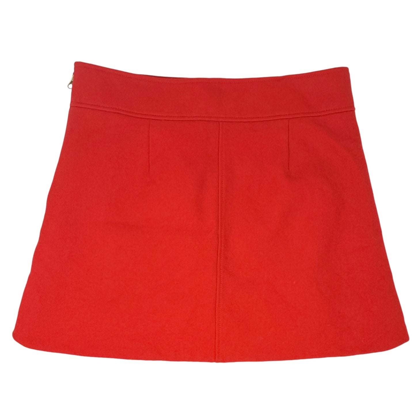 Wool Mini Skirt By J. Crew In Red, Size: 12