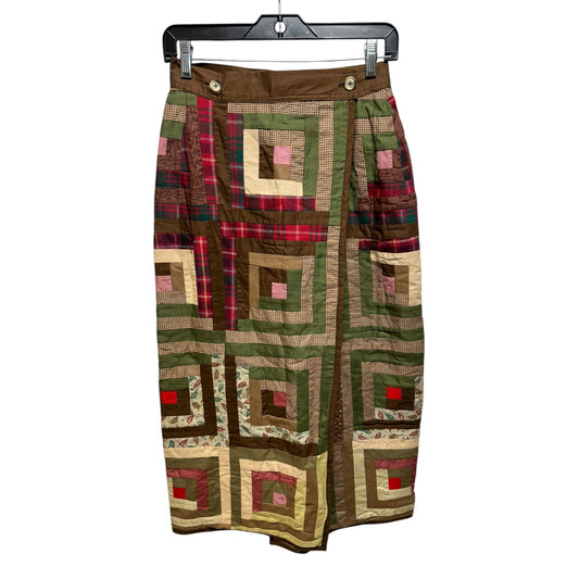 Quilted Skirt Maxi By Eddie Bauer In Multi-colored, Size: S