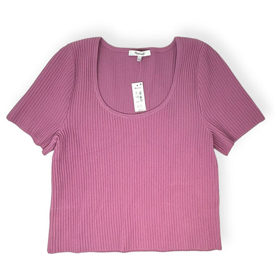 Pink Top Short Sleeve Madewell, Size L