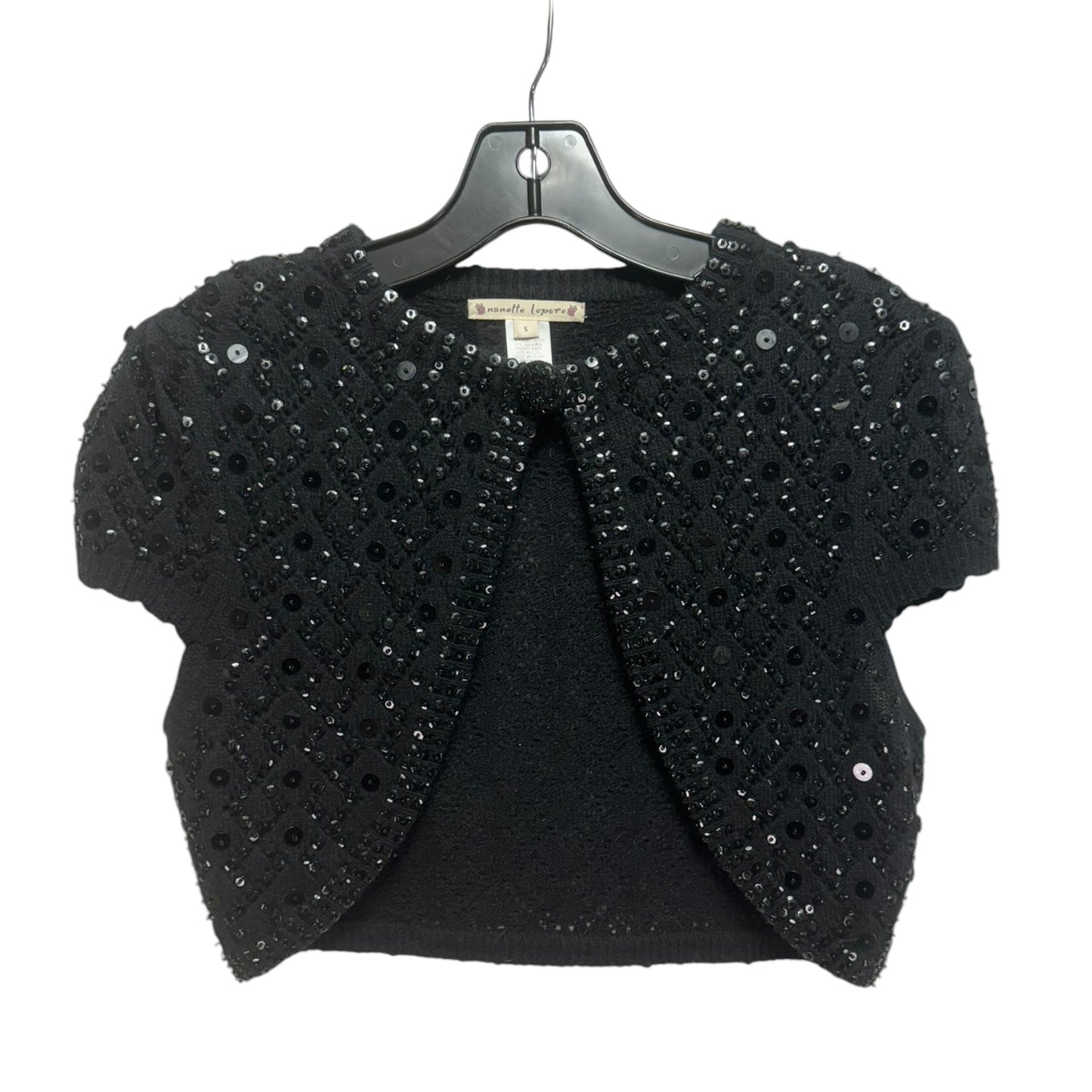 Sequined Bolero Sweater Cardigan By Nanette Lepore In Black, Size: S