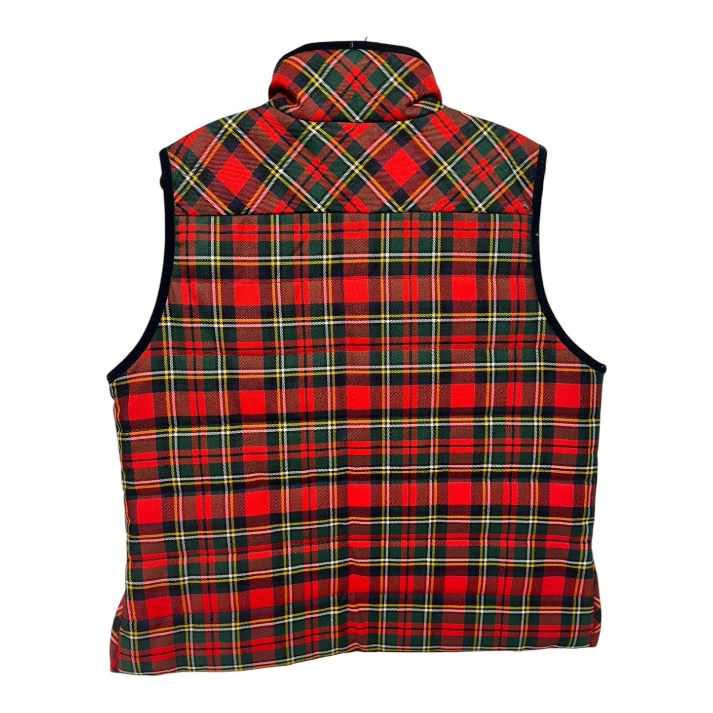 Wool Blend Vest Puffer & Quilted By J. Crew In Plaid Pattern, Size: Xl