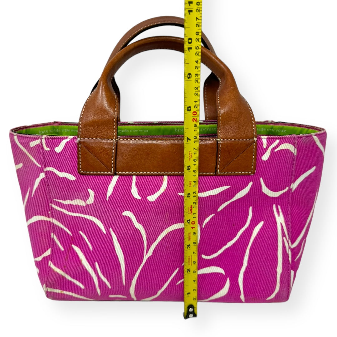 Floral Canvas Tote Designer By Kate Spade  Size: Small