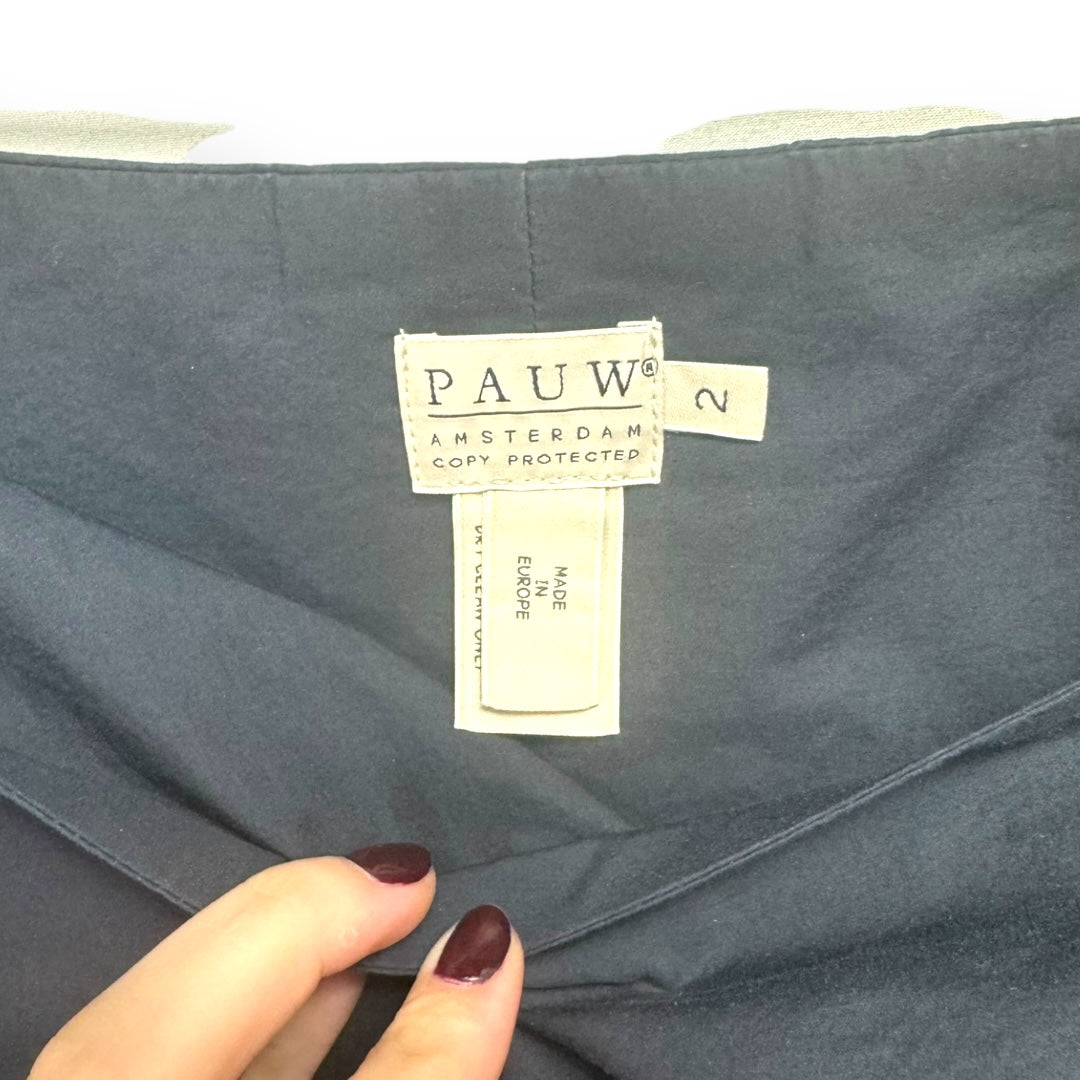 Navy Skirt Designer Pauw, Size 2