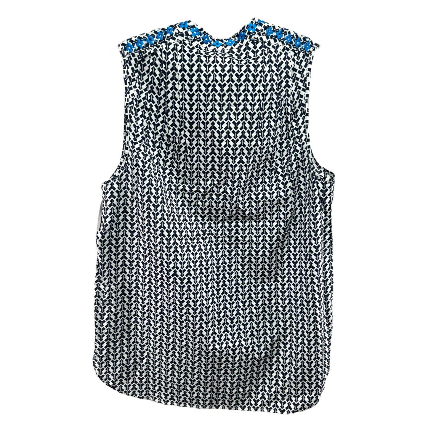 Geometric Pattern Top Sleeveless J. Crew, Size 0