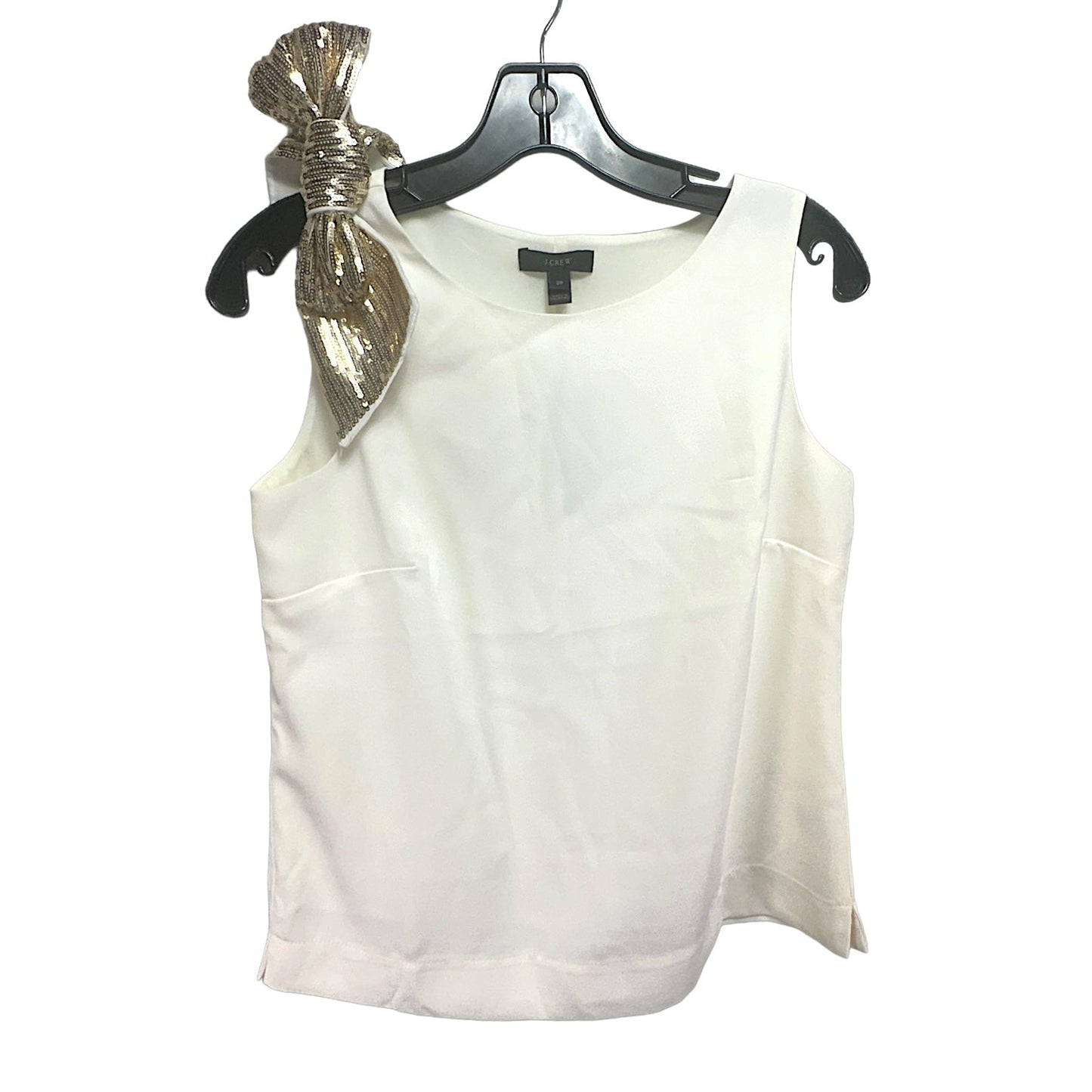 Sequin Bow Sleeveless Blouse   By J. Crew  Size: 2petite