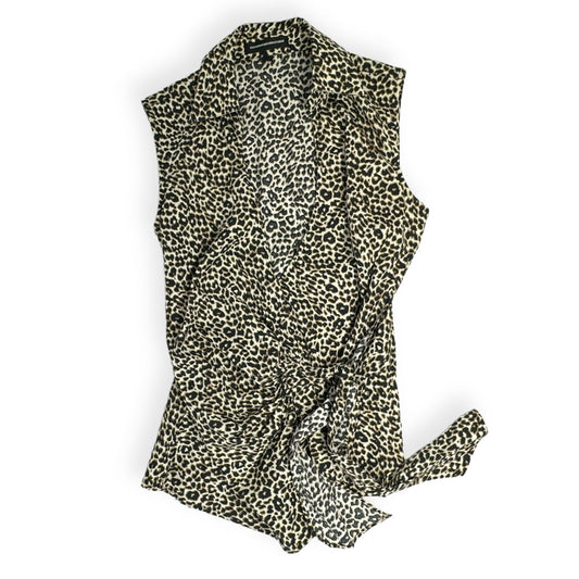 Animal Print Top Sleeveless Express Design Studio, Size Xs