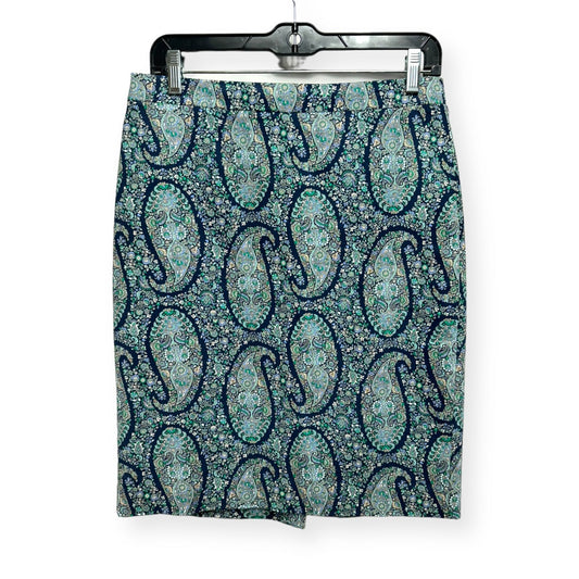 Paisley Print Skirt Midi J. Crew, Size 6