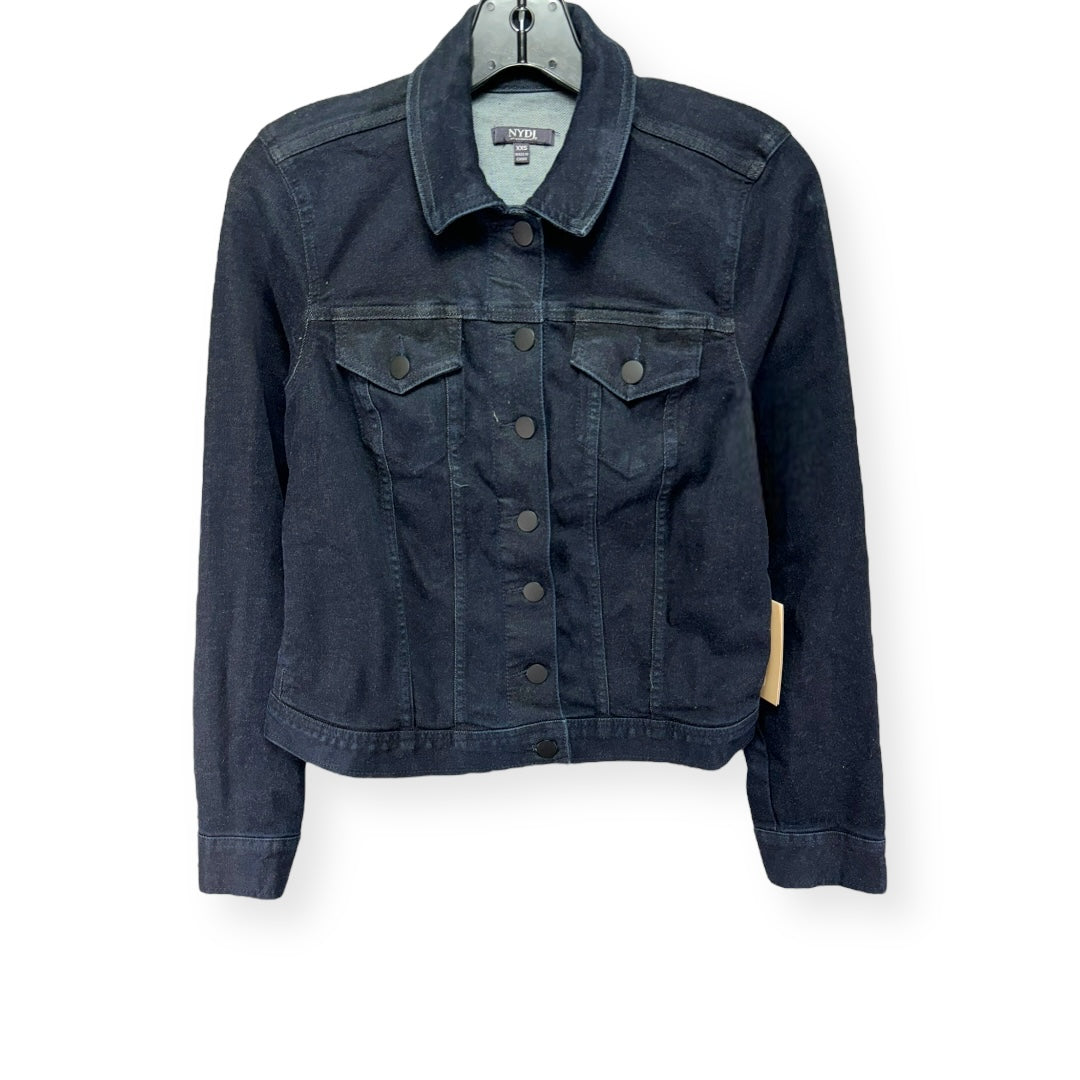 Jacket Denim By Not Your Daughters Jeans In Dark Rinse, Size: Xxs