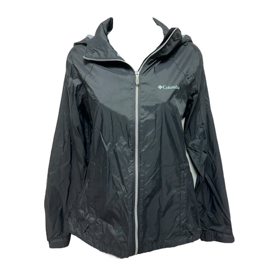 Jacket Windbreaker By Columbia In Black, Size: S