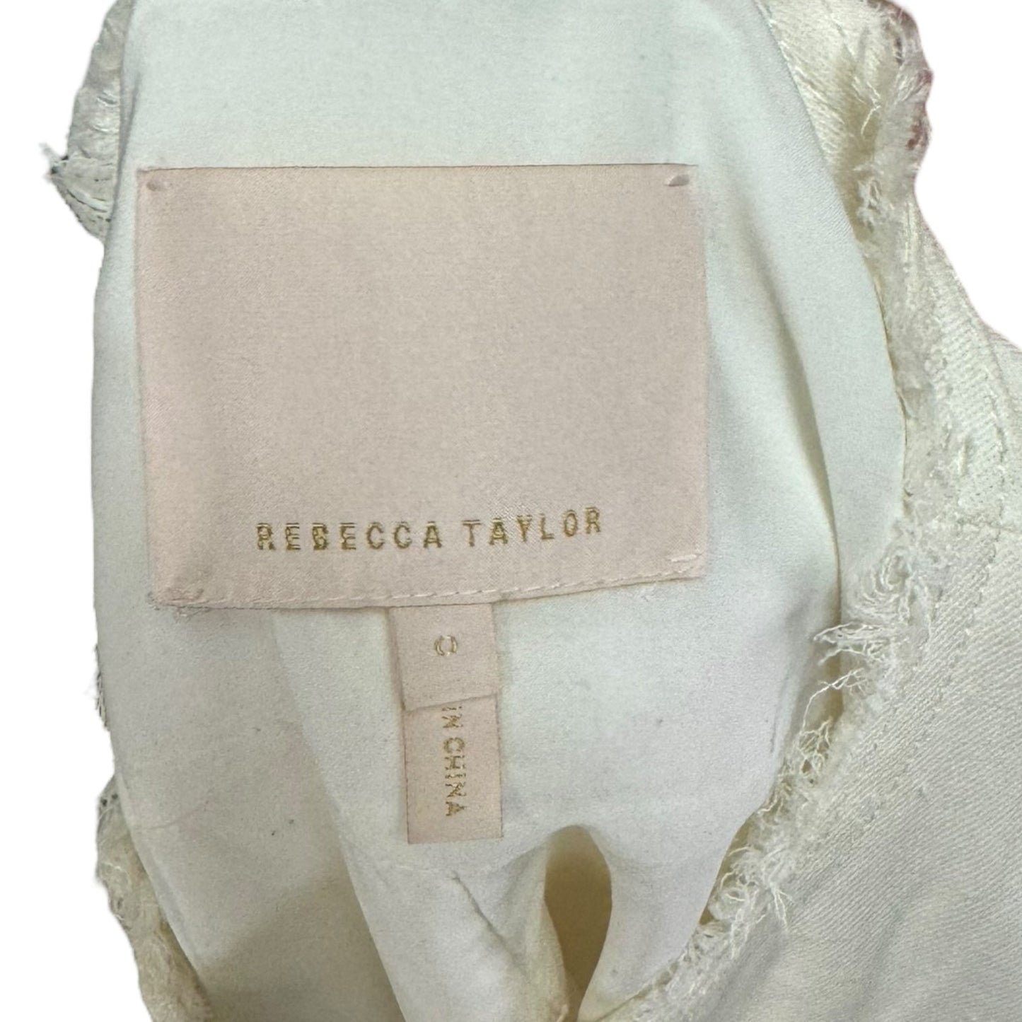 Jacket Other By Rebecca Taylor In Cream, Size: 0