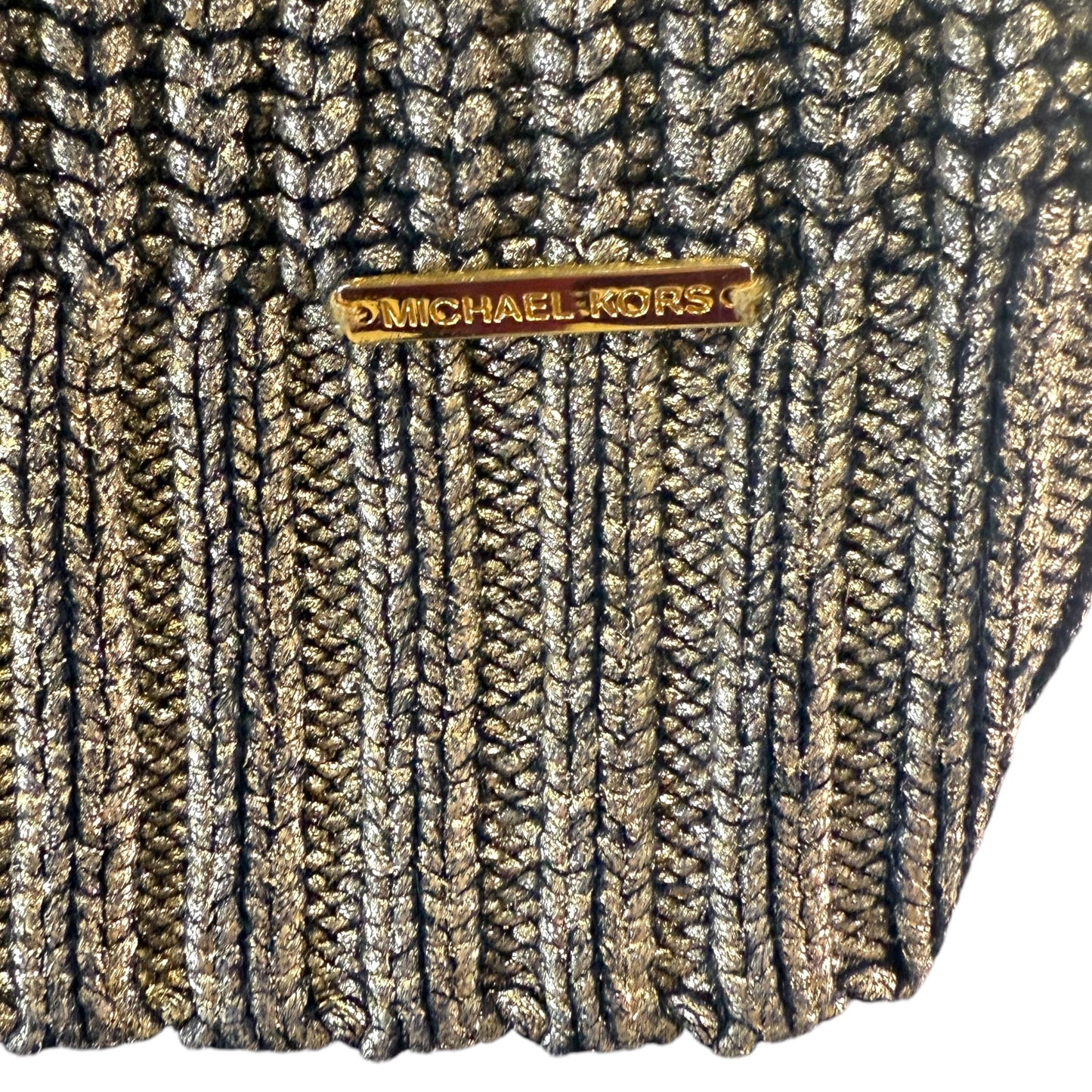 Sweater By Michael By Michael Kors In Black & Gold, Size: XS