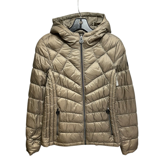 Packable Down Fill Jacket Puffer & Quilted By Michael By Michael Kors In Taupe, Size: Xs