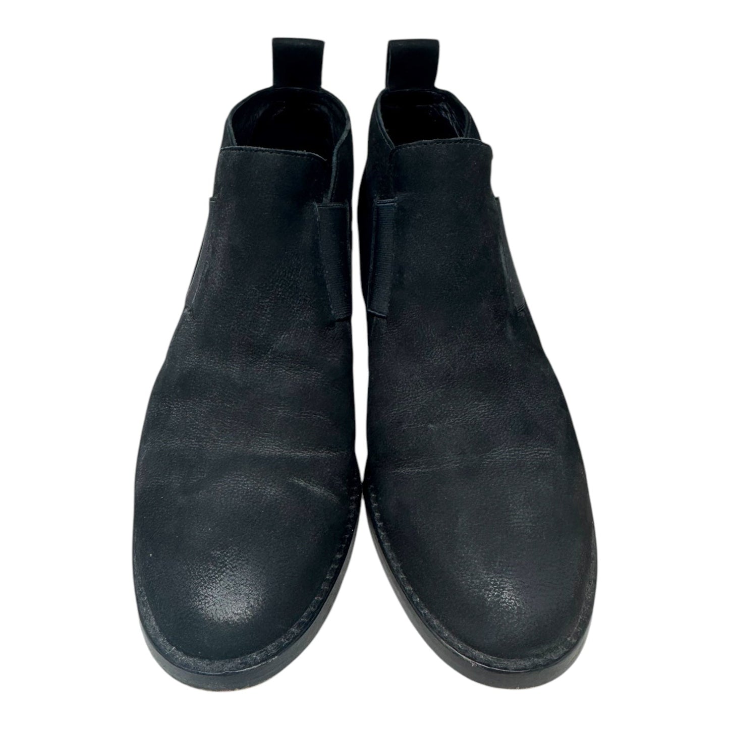 Mood Leather Chelsea Boots Ankle Flats By Eileen Fisher In Black, Size: 8