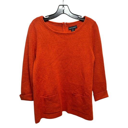 Sweater By Cynthia Rowley In Orange, Size: L