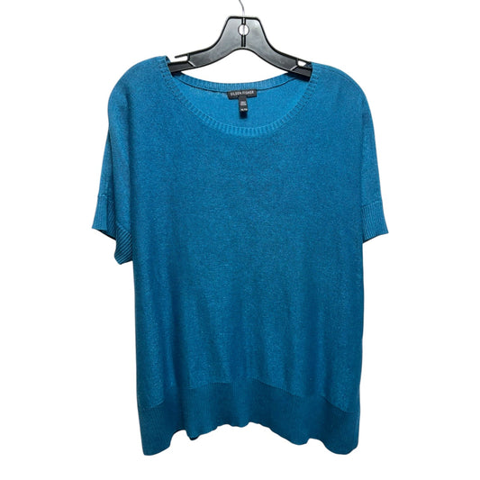 Sweater By Eileen Fisher In Teal, Size: Xl