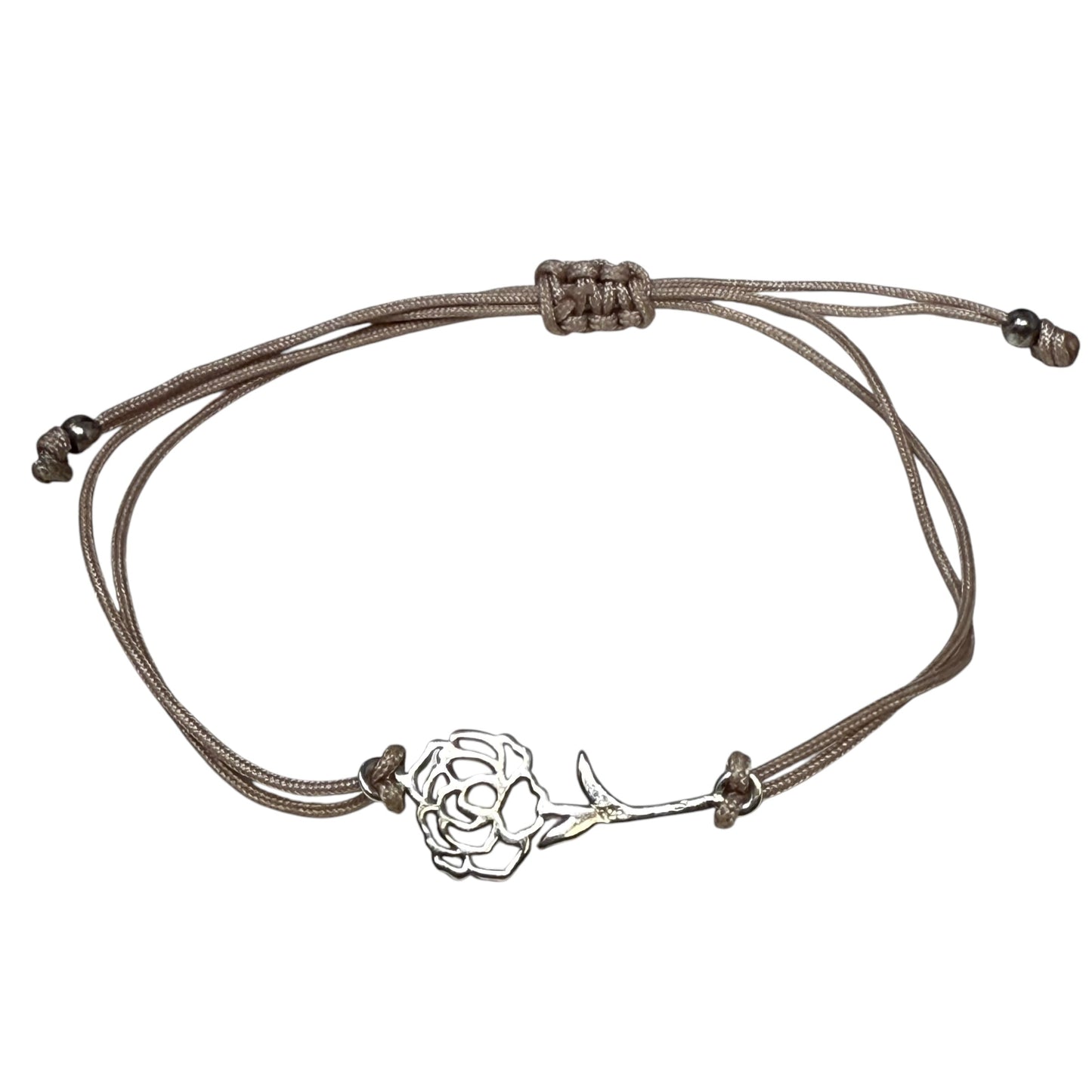 June Rose Birth Flower Sterling Silver Bracelet By Sterling Forever