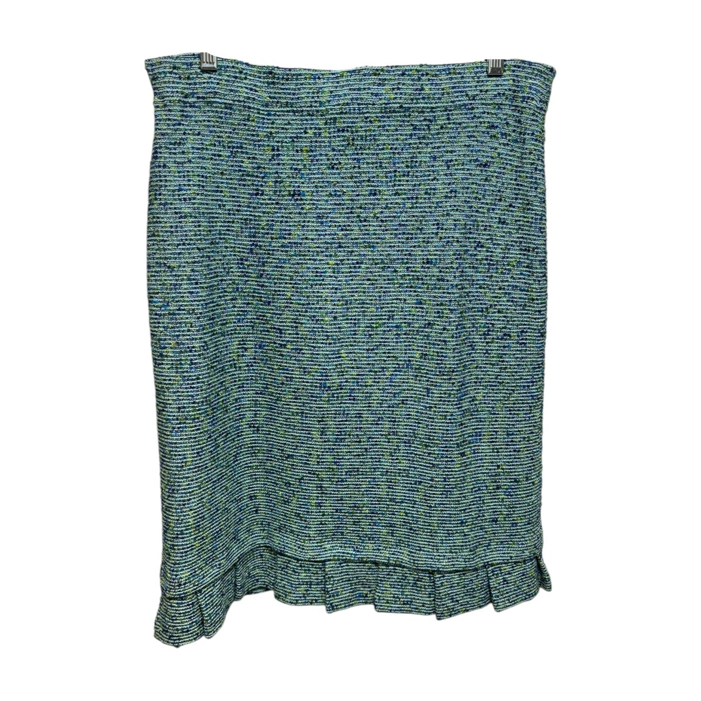 Skirt Luxury Designer By St John Collection In Blue & Green, Size: 6