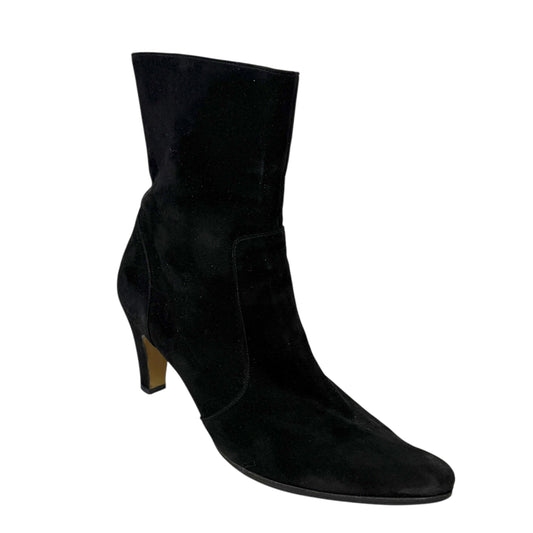 Boots Ankle Heels By Charles Jourdan In Black, Size: US 8/EU 38.5