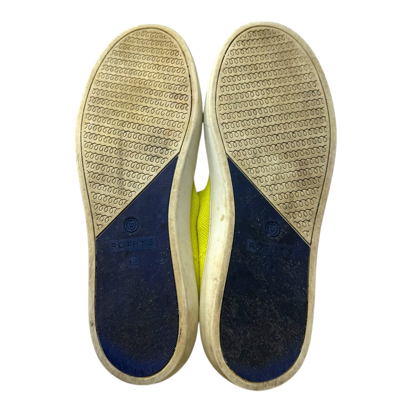 The Slip On Shoes Flats By Rothys In Yellow, Size: 7.5