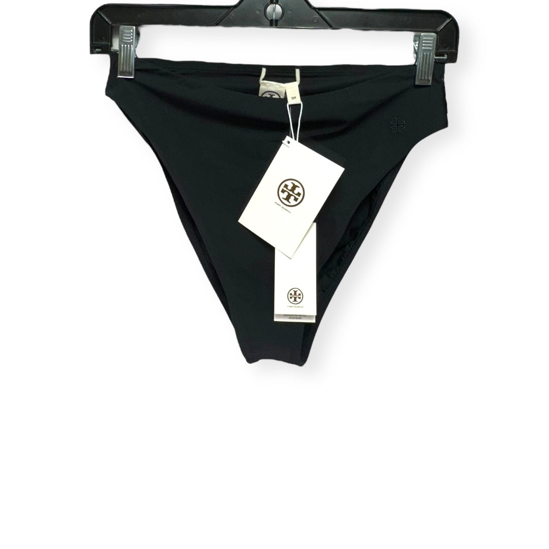 Solid High Leg High Waist Bikini Bottoms Tory Burch, Size S