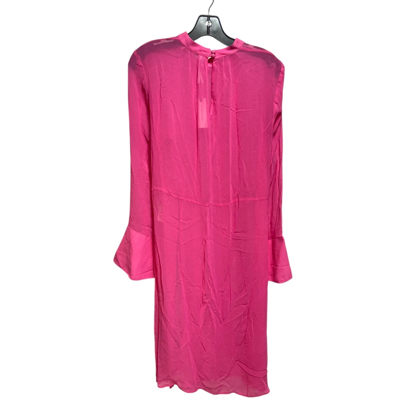 Long-Sleeve Sheer Tunic Dress By Anthropologie In Pink, Size: S