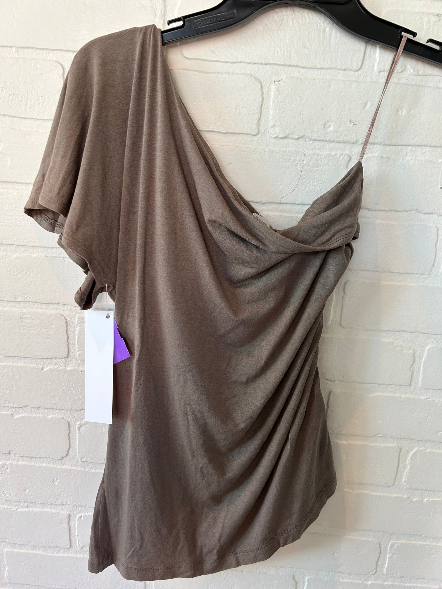 Brown Top Short Sleeve Zara, Size M