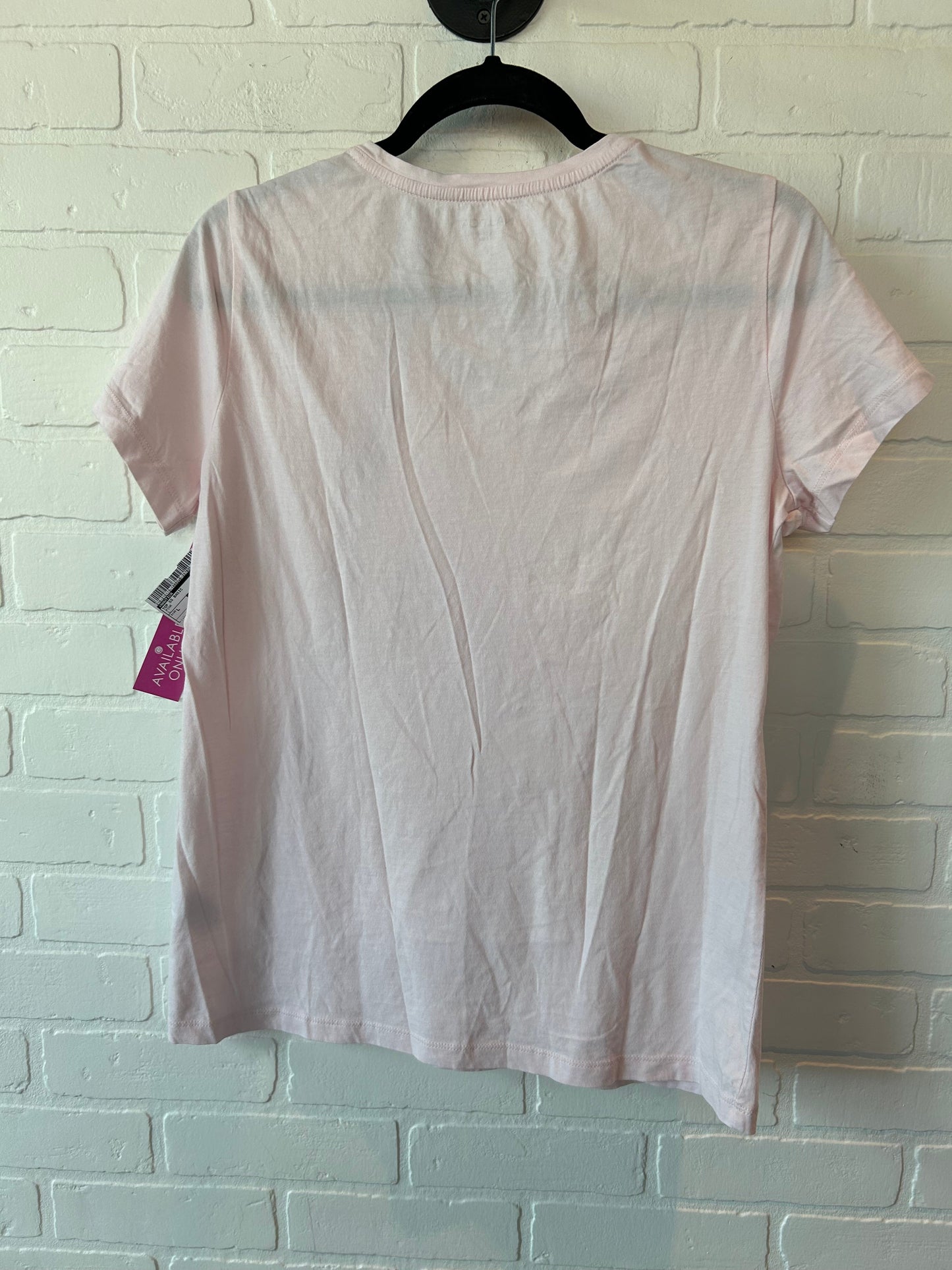 Pink Top Short Sleeve Basic Nautica, Size L