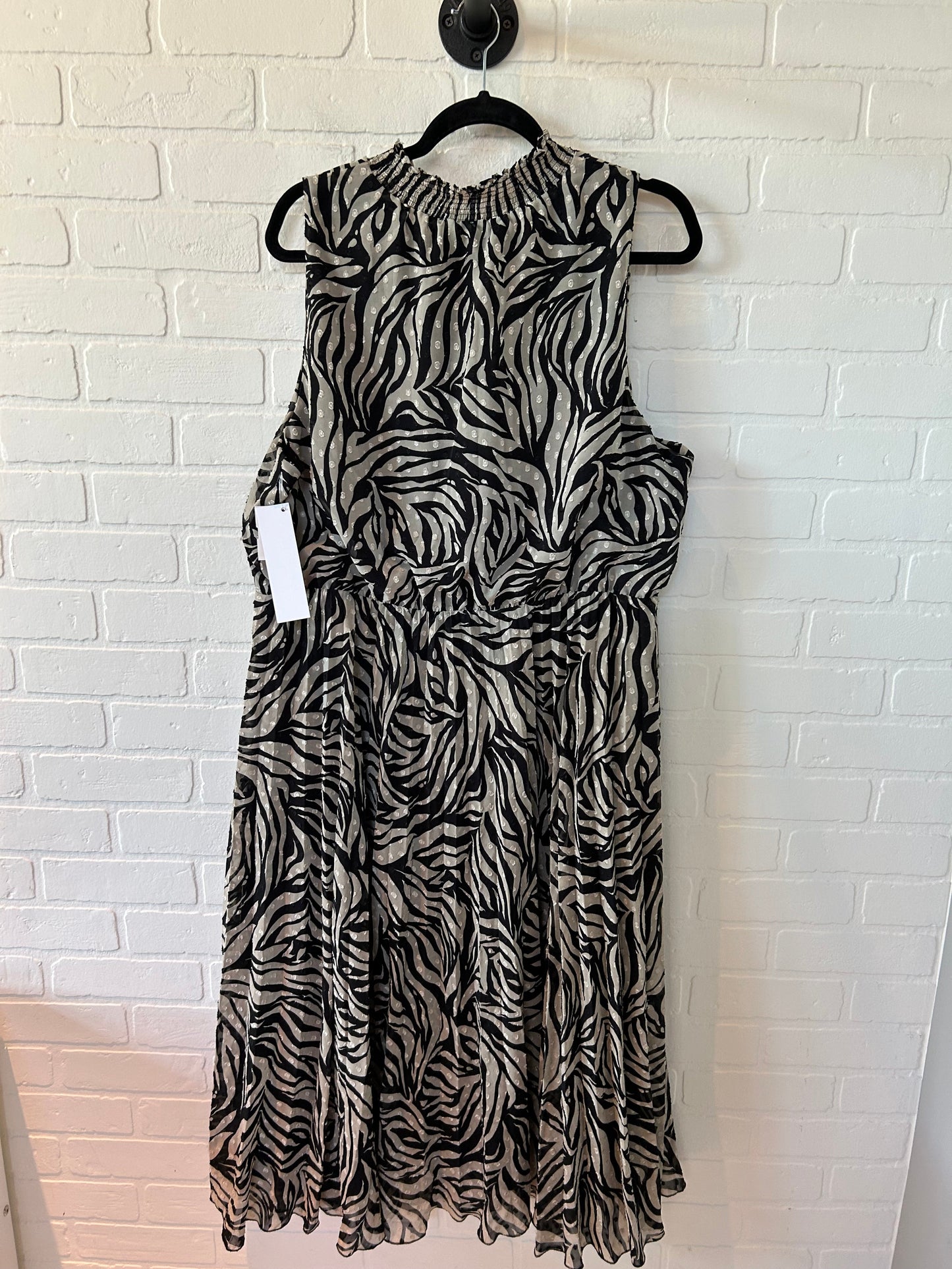 Black & Cream Dress Work Banana Republic, Size 1x