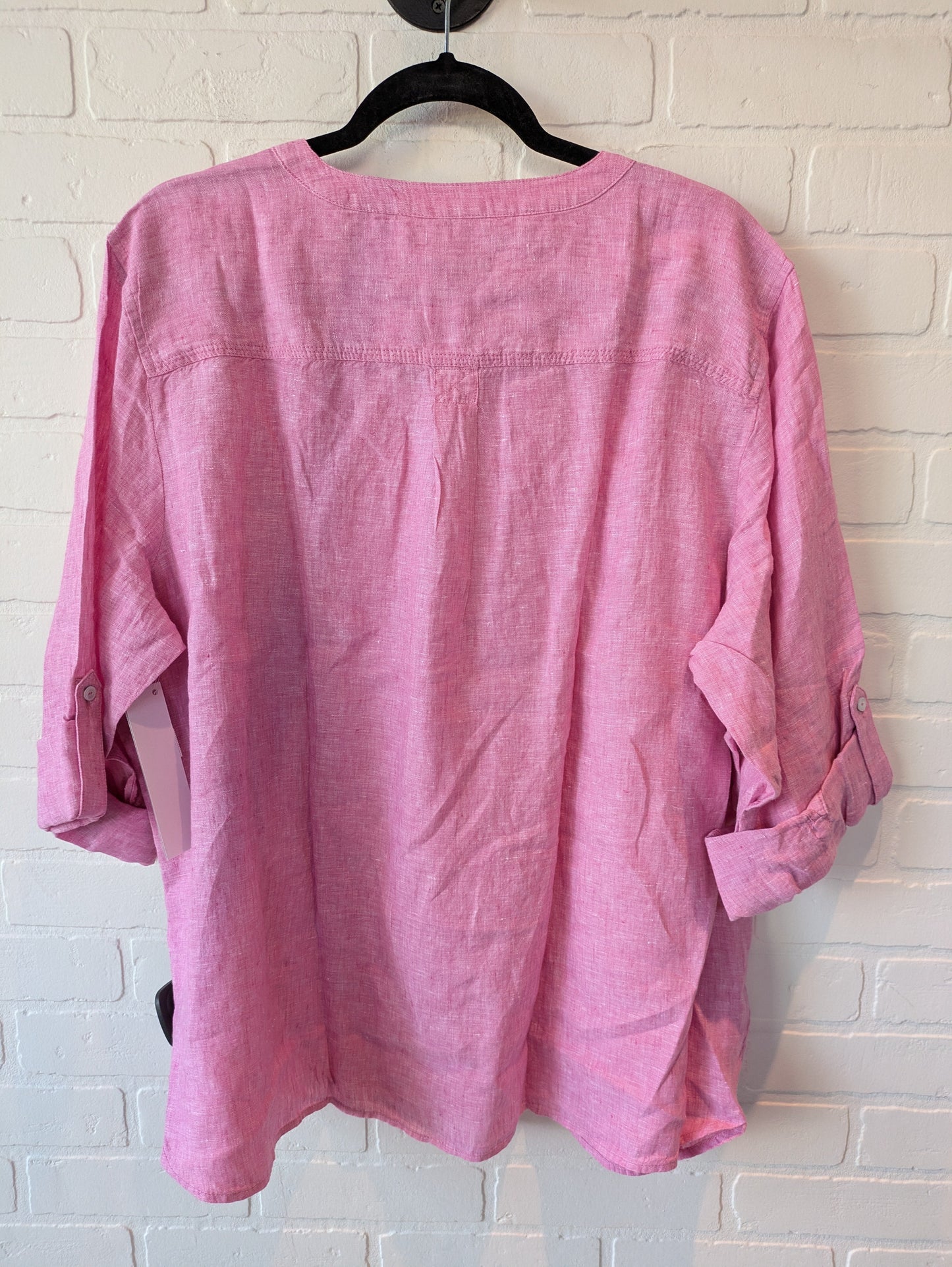 Pink Blouse 3/4 Sleeve Talbots, Size 3x