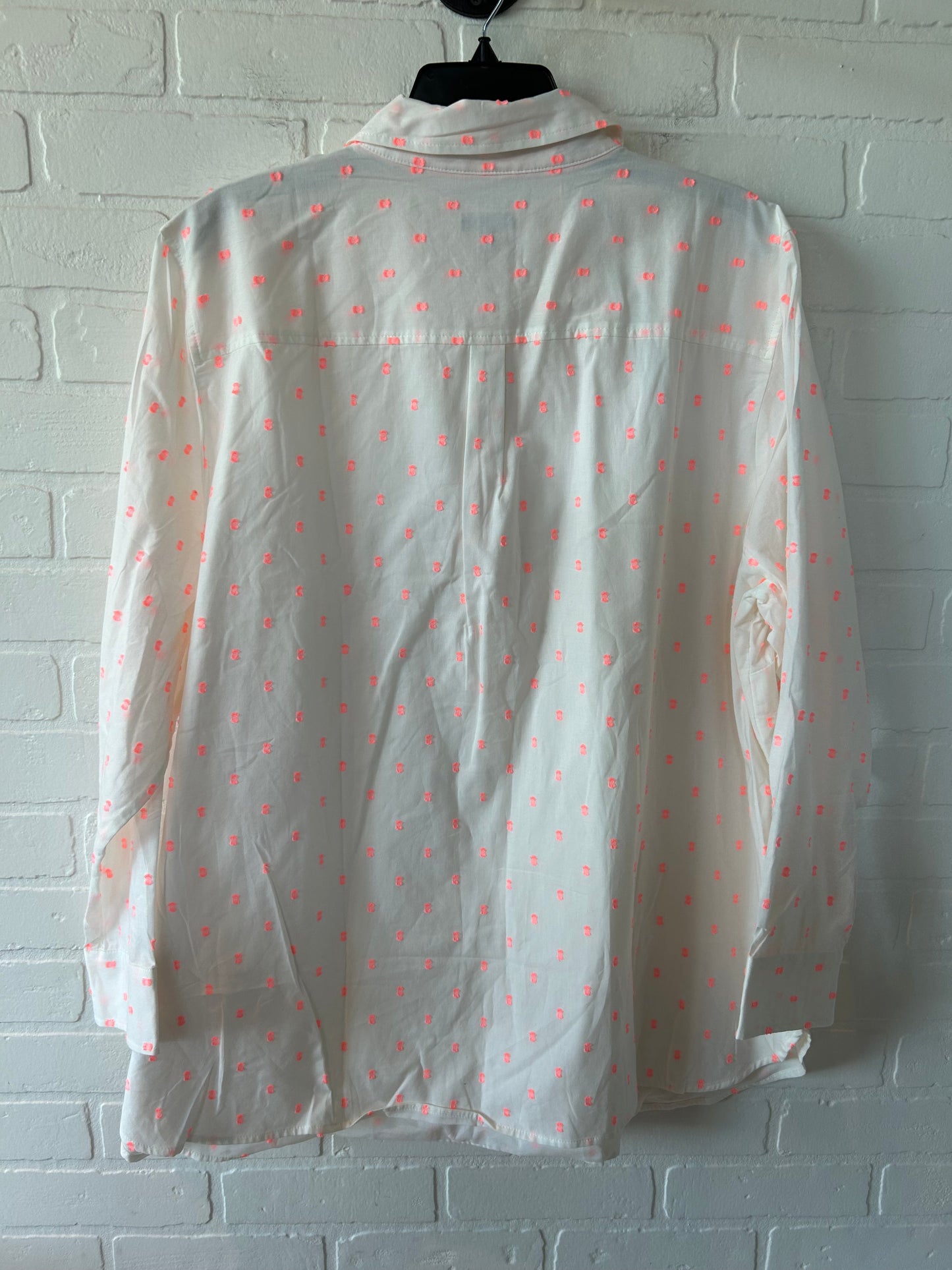 Pink & White Blouse Long Sleeve Talbots, Size 3x