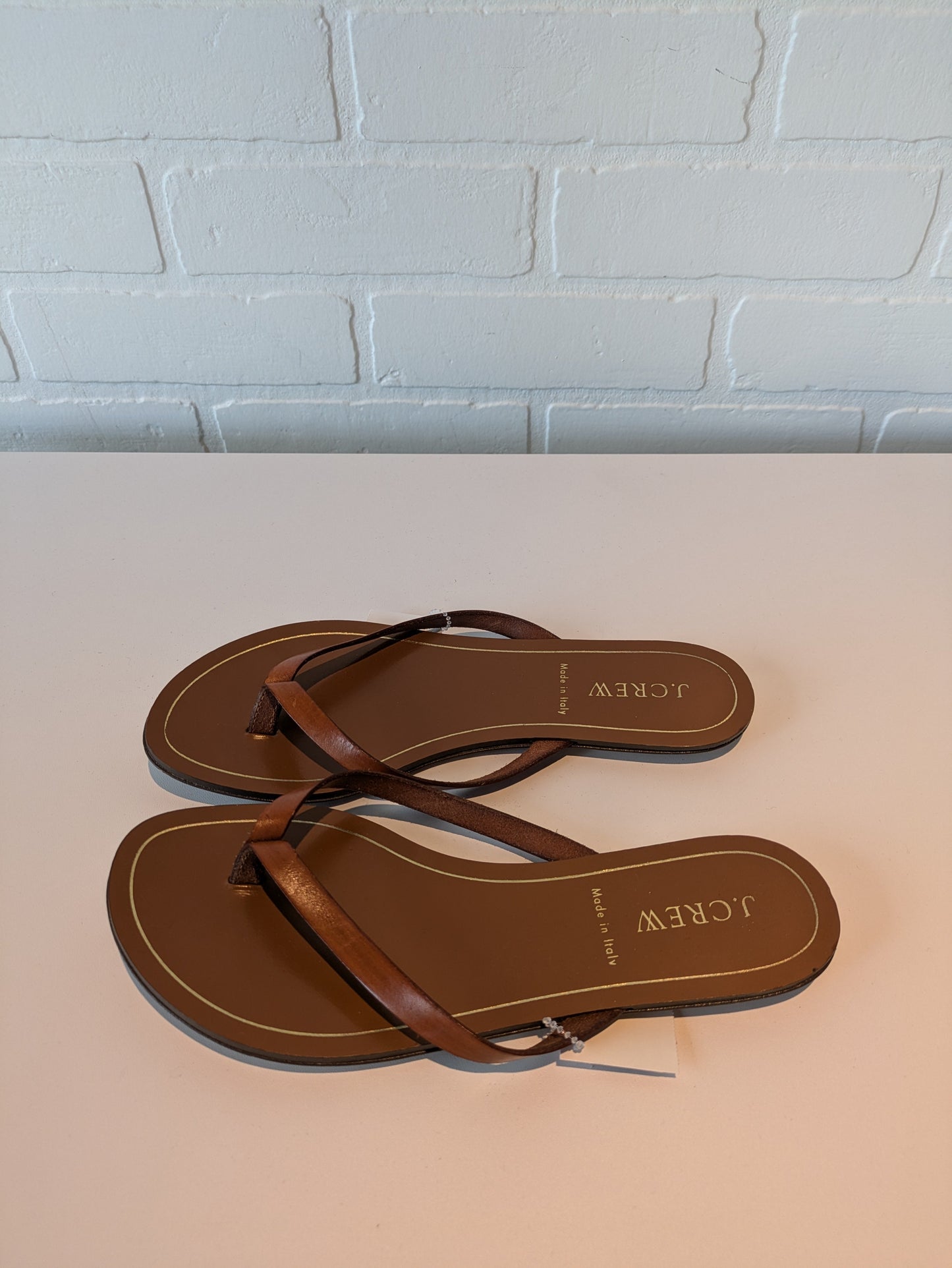 Sandals Flip Flops By J. Crew In Brown, Size: 6