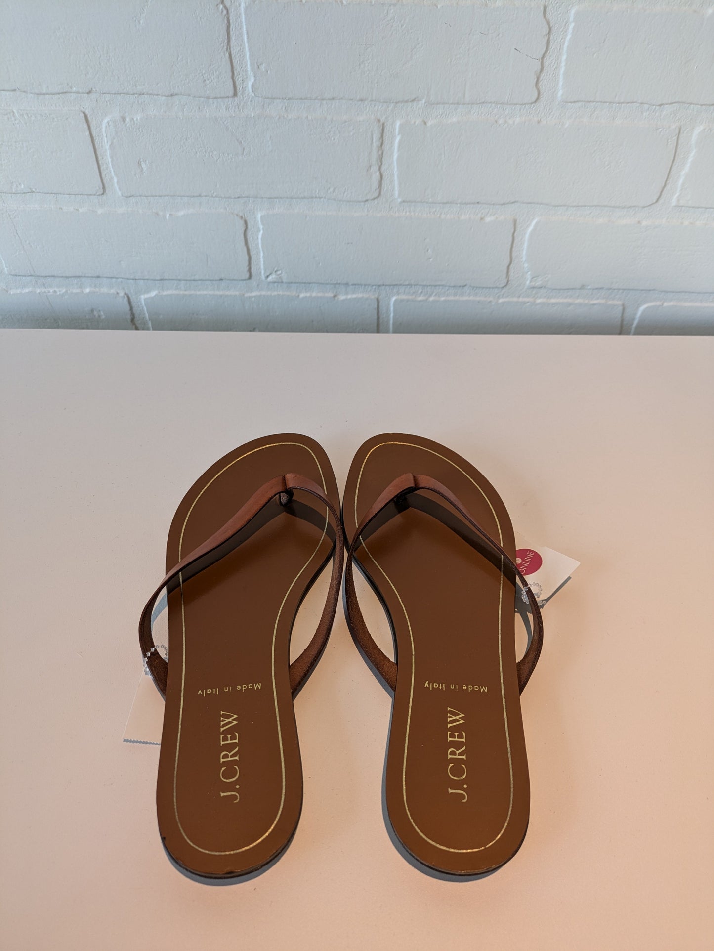 Sandals Flip Flops By J. Crew In Brown, Size: 6