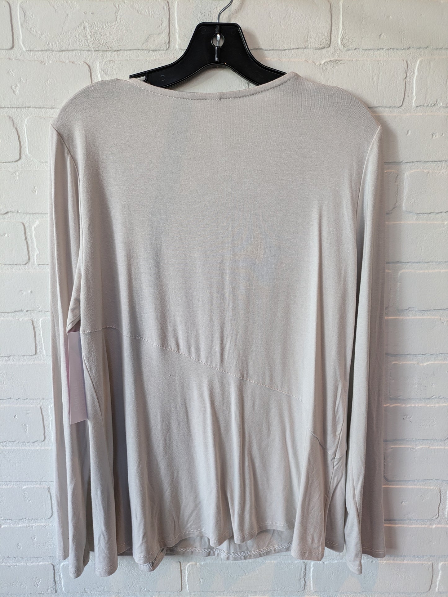 Top Long Sleeve Basic By Tahari By Arthur Levine In Brown, Size: L