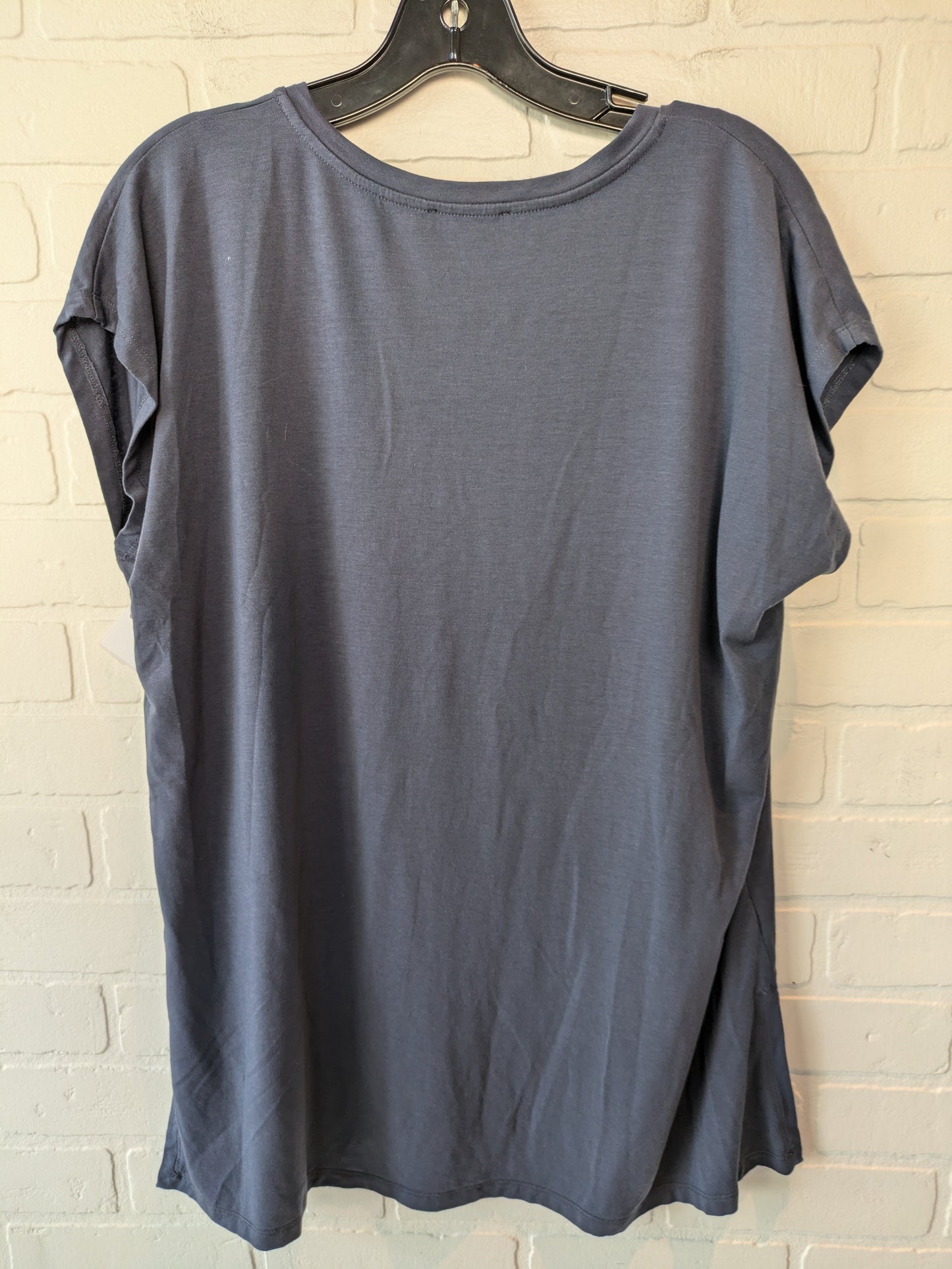 Top Short Sleeve Basic By Eileen Fisher In Blue, Size: S