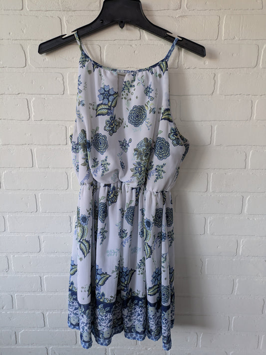 Dress Casual Short By Blue Rain In Blue & White, Size: M