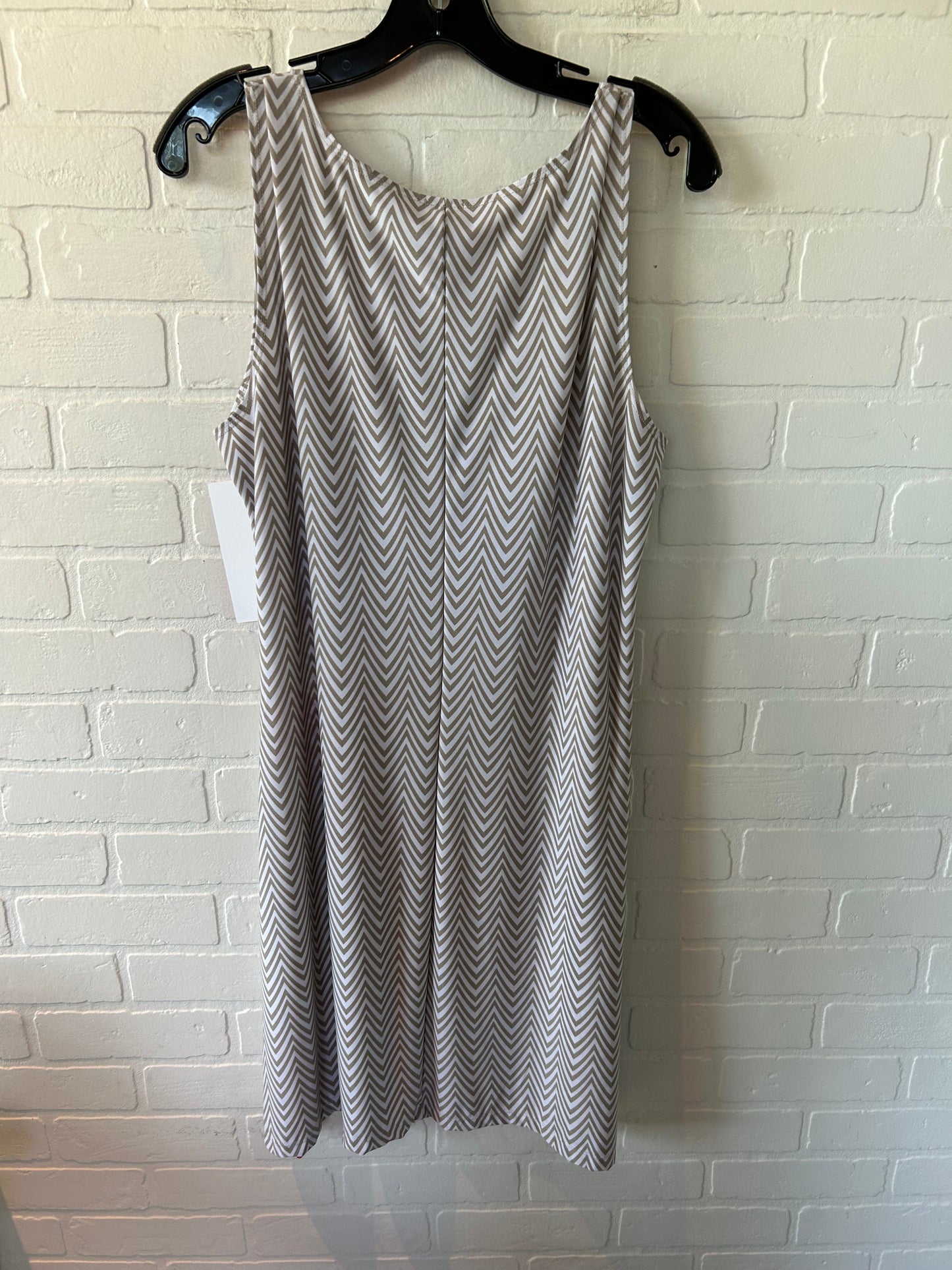 Dress Work By Chicos In Tan & White, Size: L