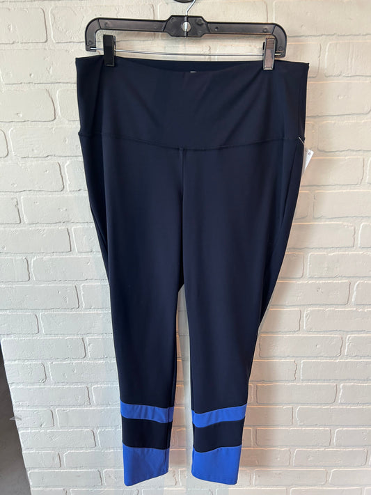 Athletic Leggings By Chicos In Blue, Size: 12