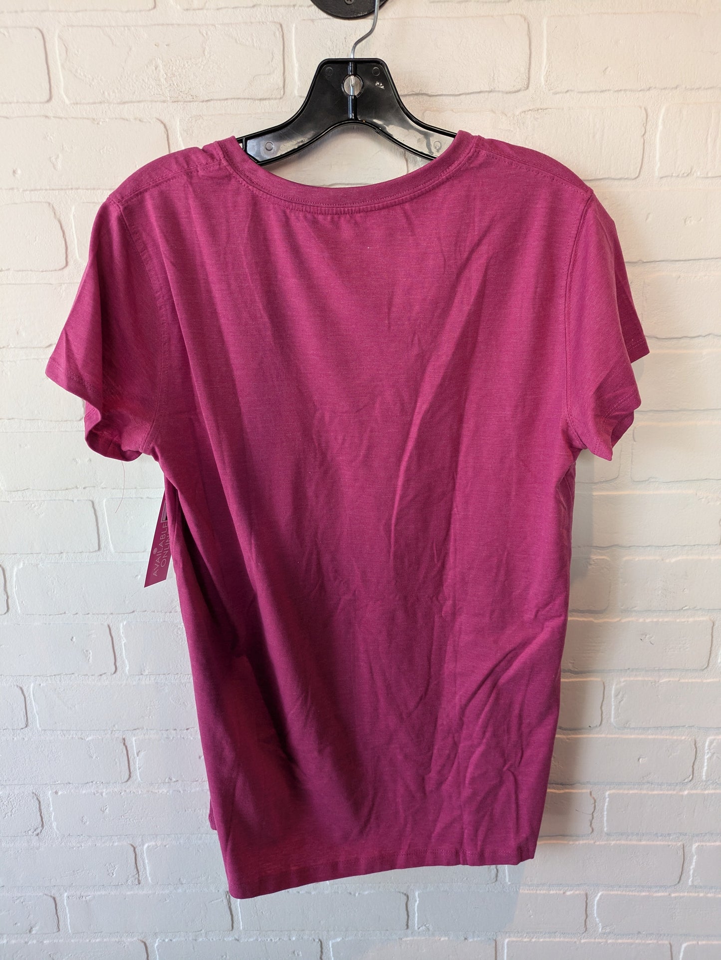 Top Short Sleeve Basic By Clothes Mentor In Pink, Size: M