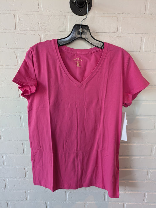 Top Short Sleeve Basic By Clothes Mentor In Pink, Size: M